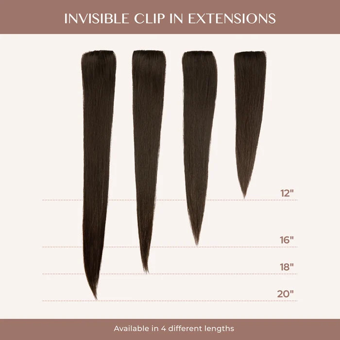 Ash Brown (8) Invisible Clip-ins
