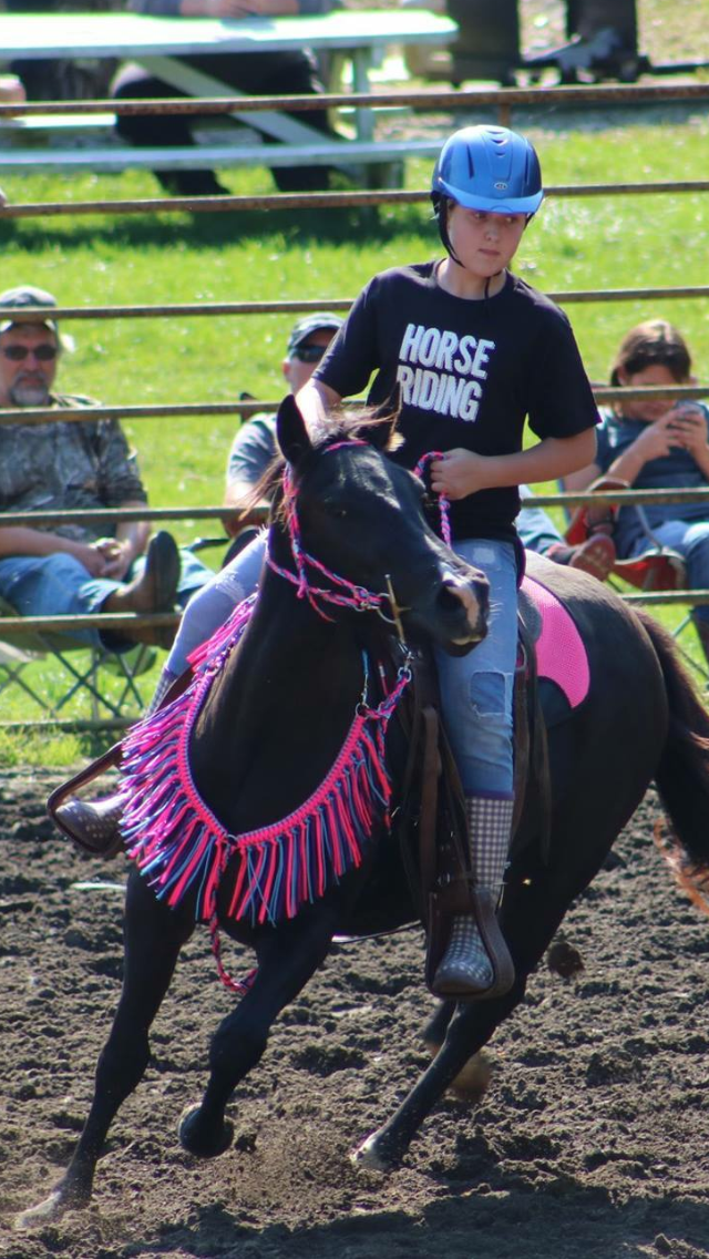 Fringe Breast Collar tack set pink, purple and turquoise with over and under whip
