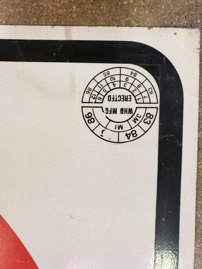 Genuine NO U TURN road sign