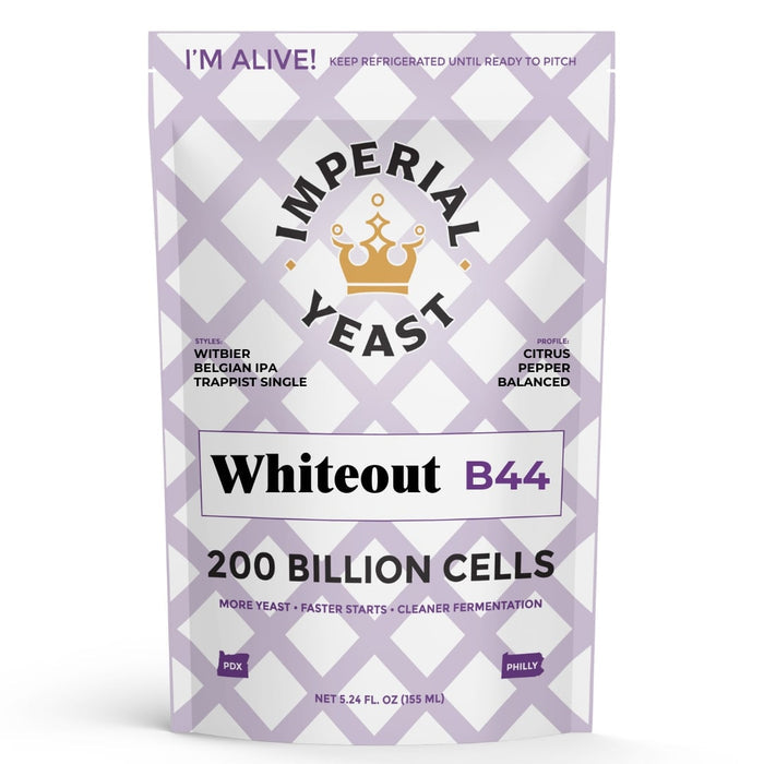Imperial Yeast B44 Whiteout's container