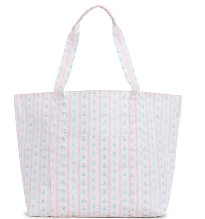 Jumbo XL Tote- Pink Ribbon Floral- PRE ORDER
