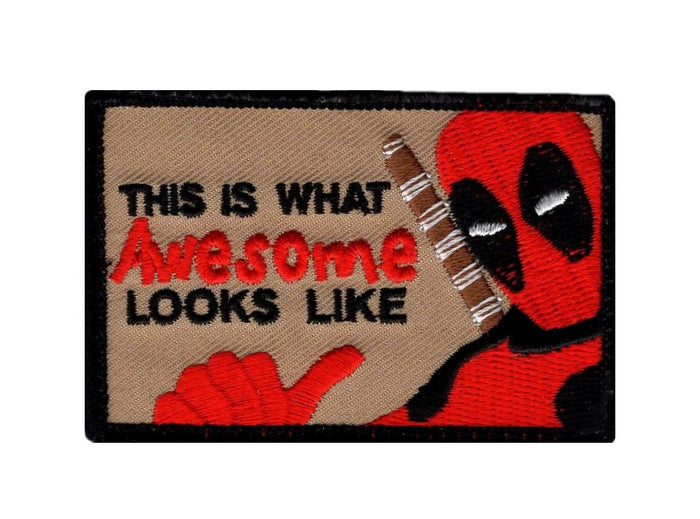 This Is What Awesome Looks Like Dead Pool Patch (Embroidered Hook)