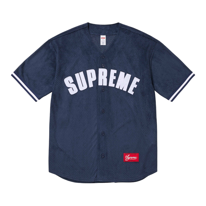 Ultrasuede Mesh Baseball Jersey navy