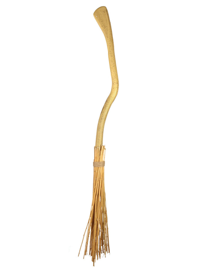 Witch Broom Crooked Handle Costume Accessory