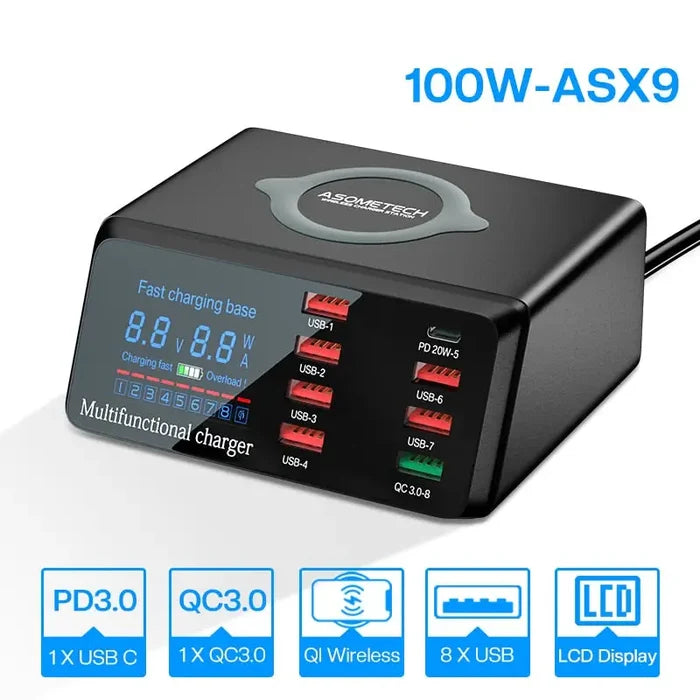China / EU Plug / ASX9 Black