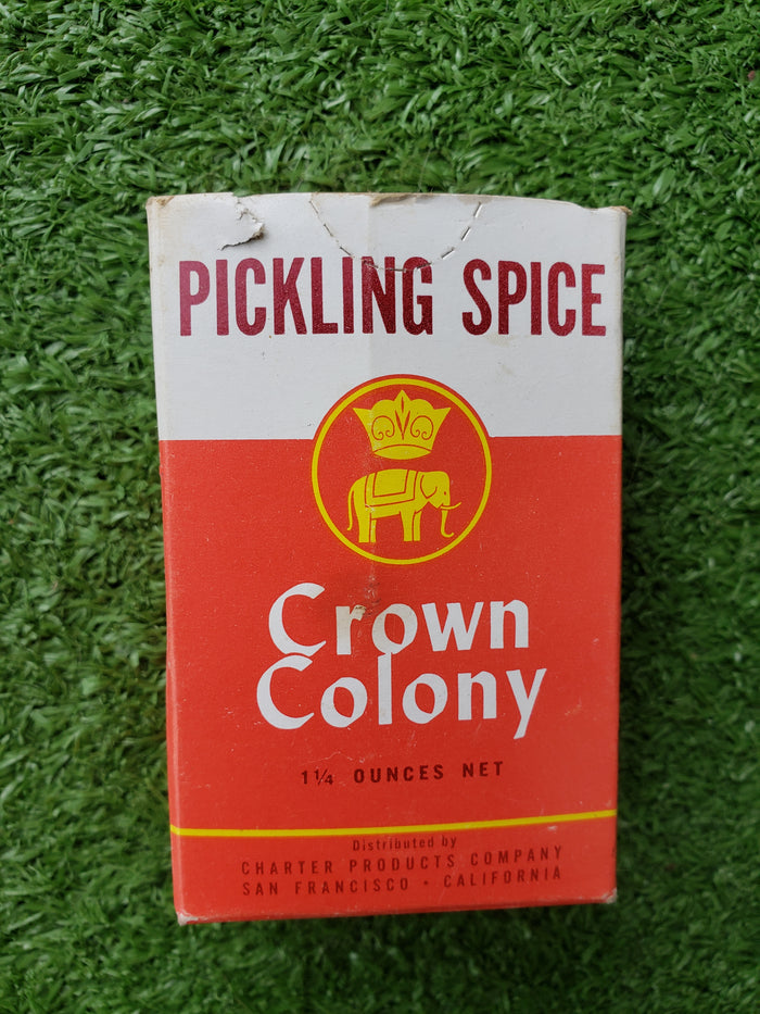1960s Crown Colony Pickling Spice box