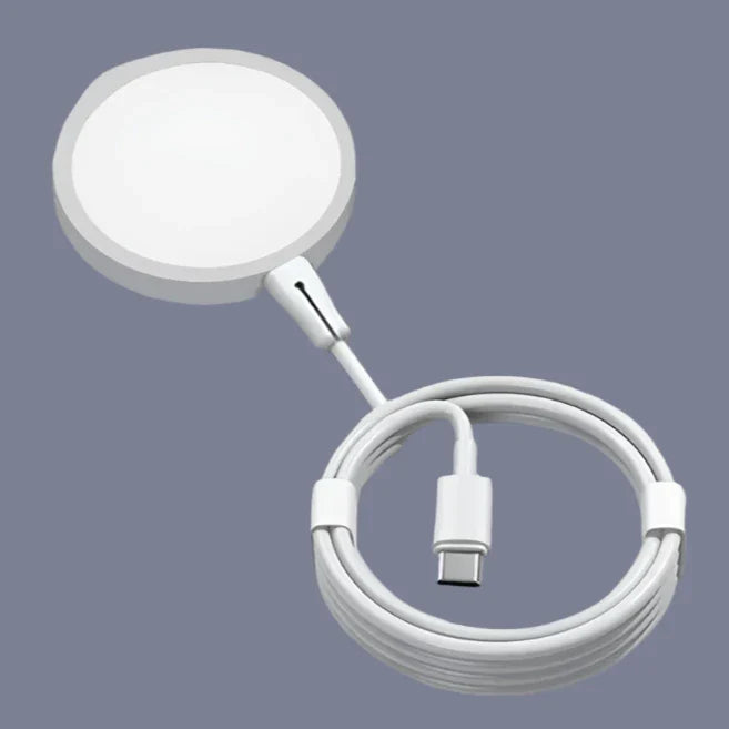 a white box with a white cable in it