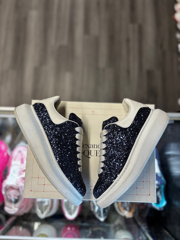 Alexander McQueen Oversized Low "Glitter Navy Blue"