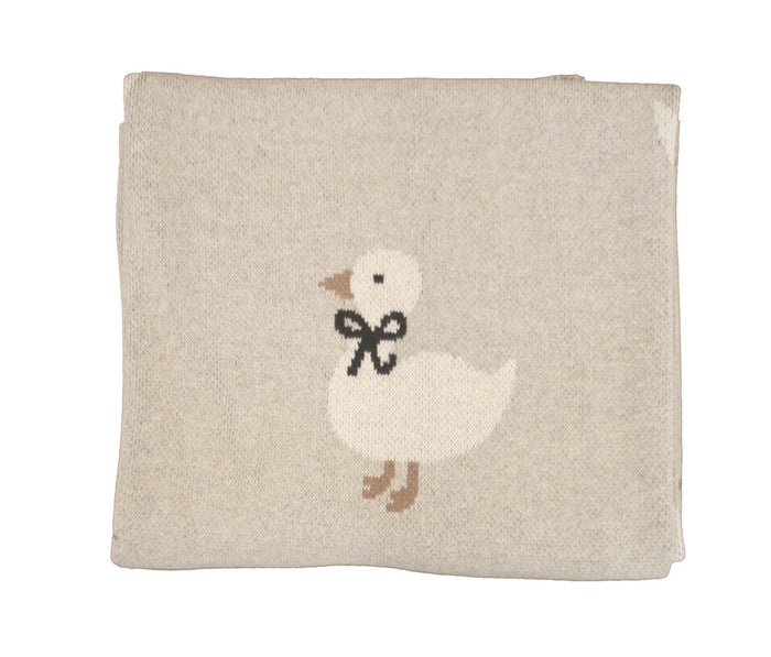 Alimrose Cotton Duck Baby Blanket - Natural