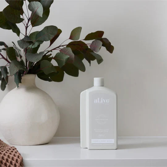 al.ive Hand & Body Wash  1L Wash Refill - Sea Cotton & Coconut