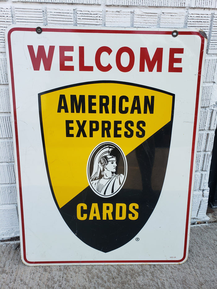 American Express double sided sign