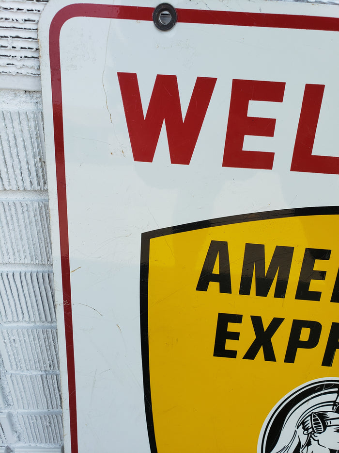 American Express double sided sign