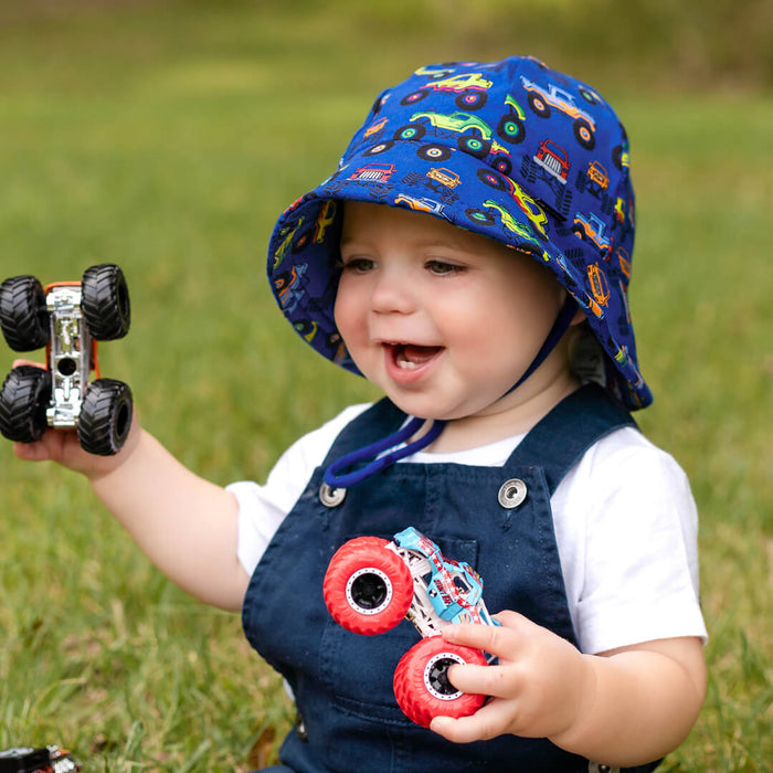 Bedhead Baby & Toddler Bucket Sun Hat - Monster Truck
