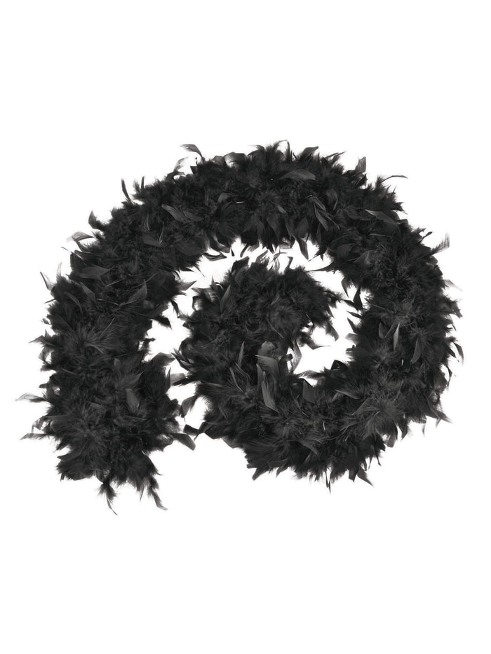 Black Feather Boa Costume Accessory