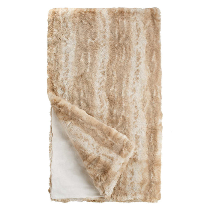 Blonde Mink Faux Fur Throw