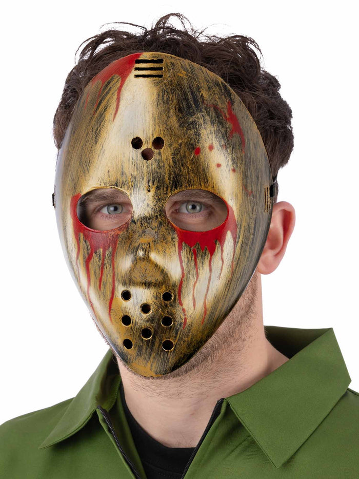 Bloody Metallic Hockey Mask