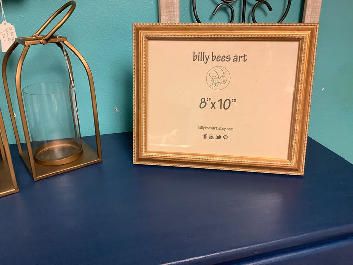 Brushed bronze picture frame