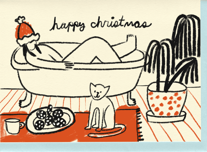 Christmas Bath Holiday Card