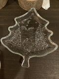 Christmas glass candy dish