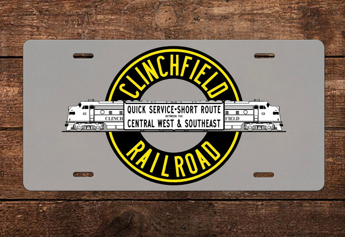 Clinchfield Railroad License Plate