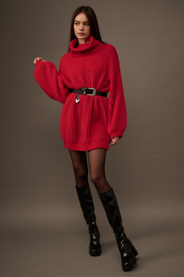 Cozy Up Chunky Knit Oversize Cowl-Neck Sweater - ShopPromesa