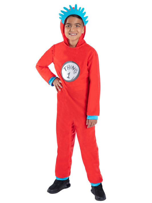 Dr Seuss Cat in the Hat, Thing 1 & 2 Jumpsuit Costume
