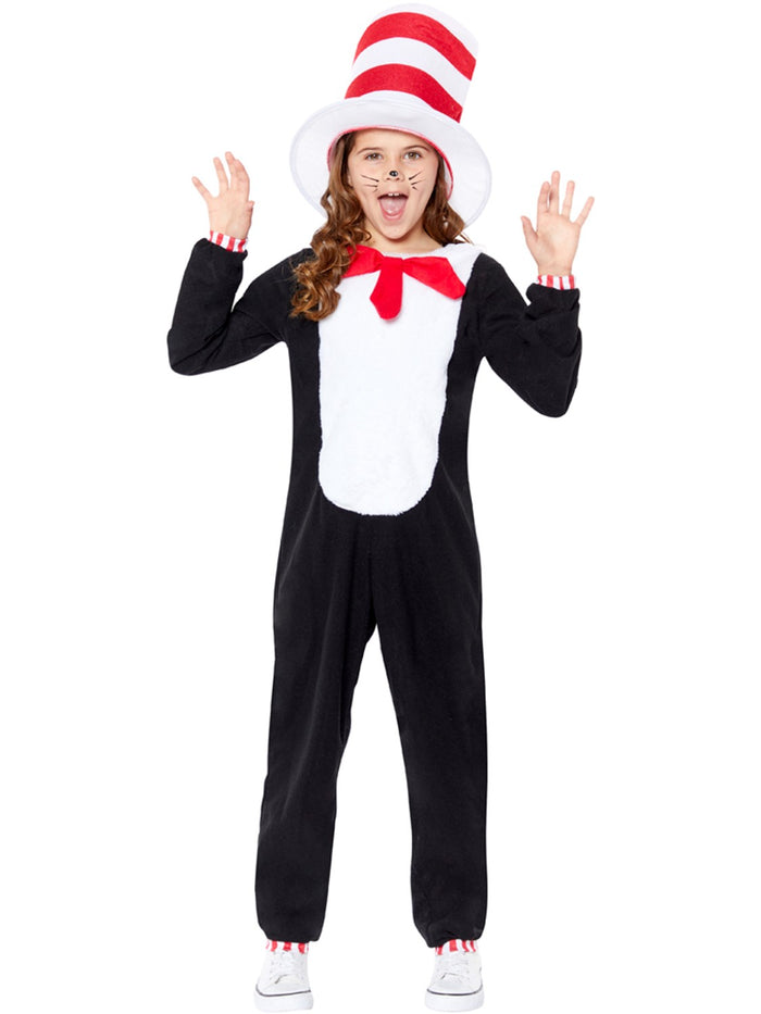 Dr Seuss The Cat in the Hat Jumpsuit Costume, Kids