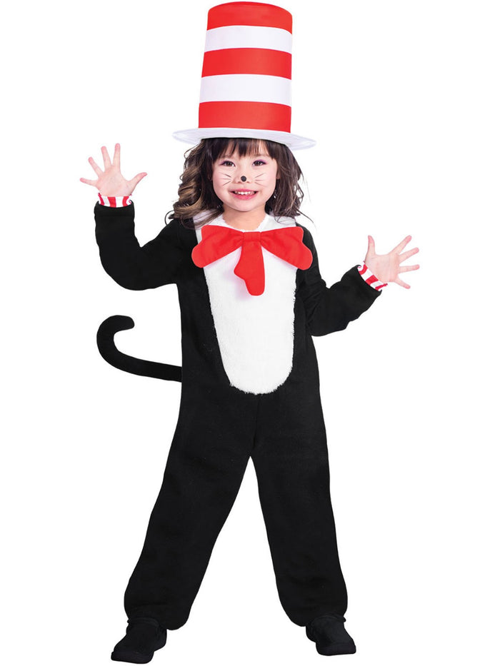 Dr Seuss The Cat in the Hat Jumpsuit Costume, Kids