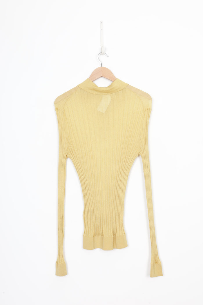 Giuliva Heritage Womens Yellow Top Size L