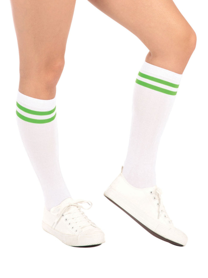Green Green Neon Tube Socks