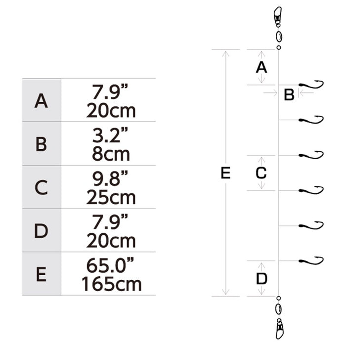 hayabusa-ex140-seaguar-fluorocarbon-sabiki-rig-diagram