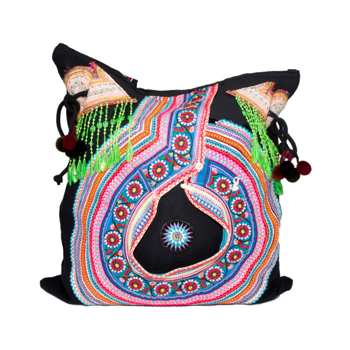 Hmong Beaded Collar Hmong Cinched Totes