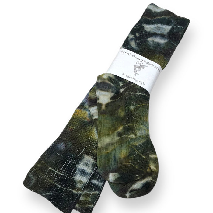 Ice dyed Thigh High socks