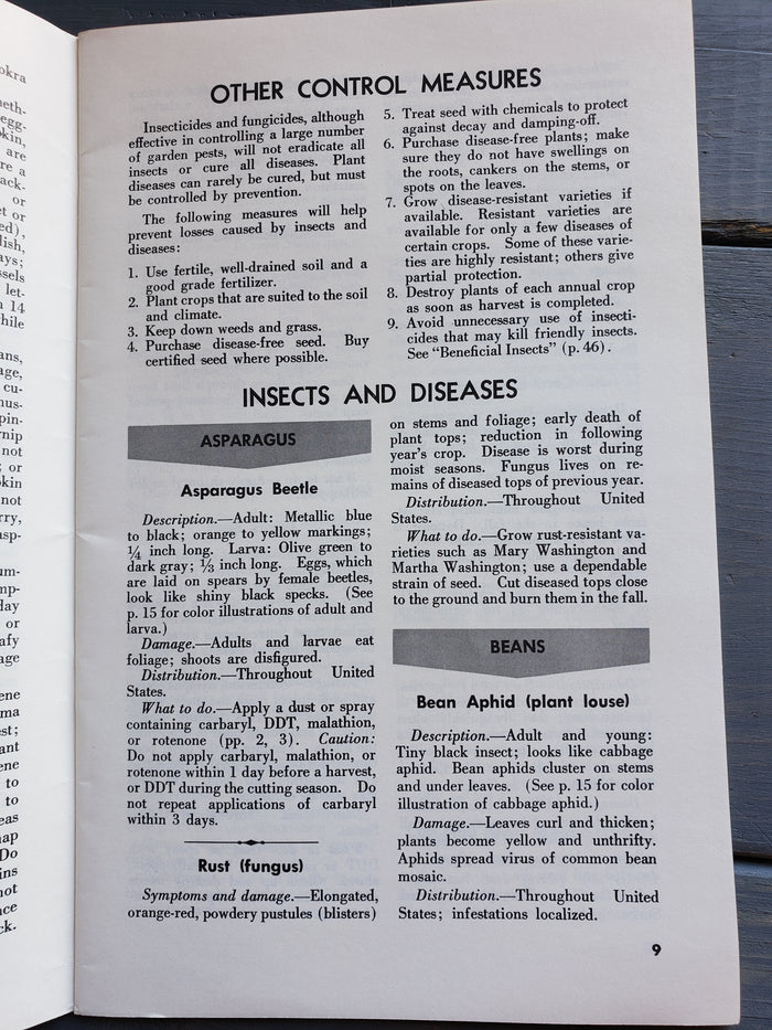 Insects and Diseases of Vegetables in the Home Garden (1967)