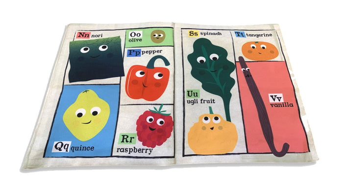 Jo & Nic's Crinkly Cloth Book - Fruit & Vege A-Z