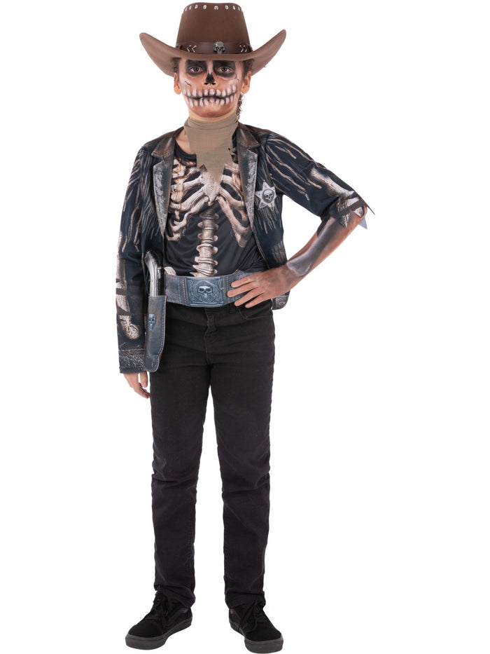 Kids Skeleton Cowboy Costume