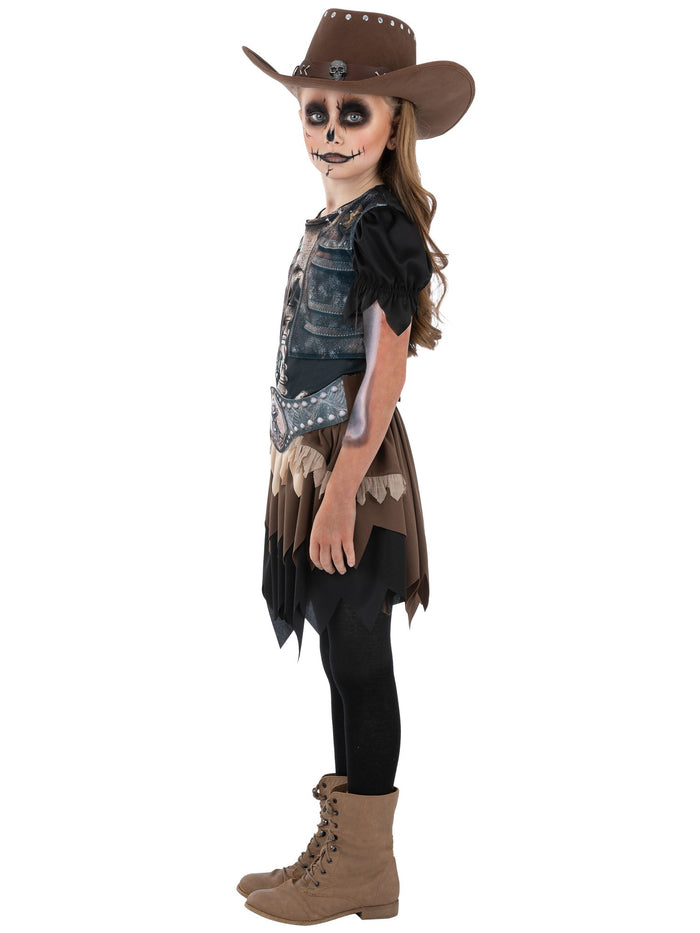 Kids Skeleton Cowgirl Costume