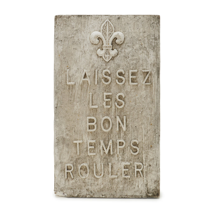 Laissez Les Bon Temps Rouler Plaque