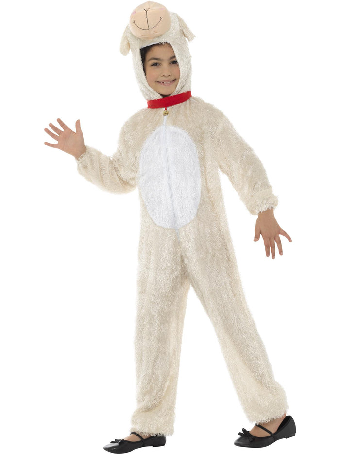 Lamb Costume, Cream, with Jumpsuit & Hood