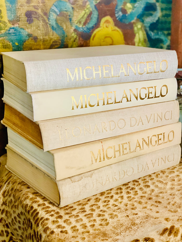 Large Linen Bound Art Books
