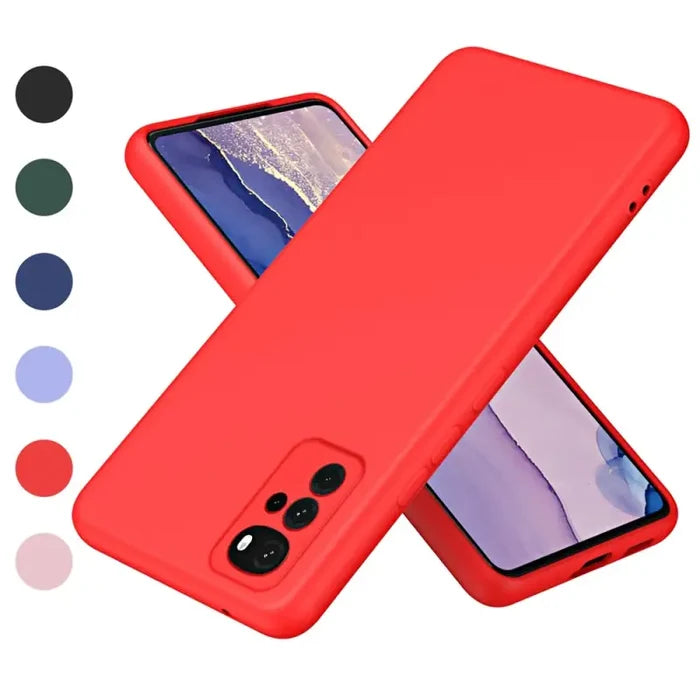 the red iphone case is shown with a white background