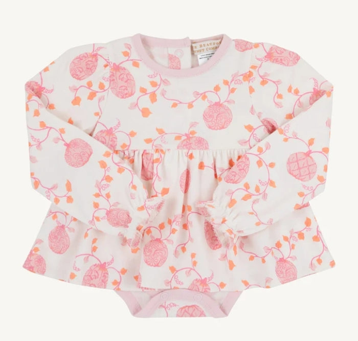 Long Sleeve Daisy's Diaper Cover Dress- Gourd-geous