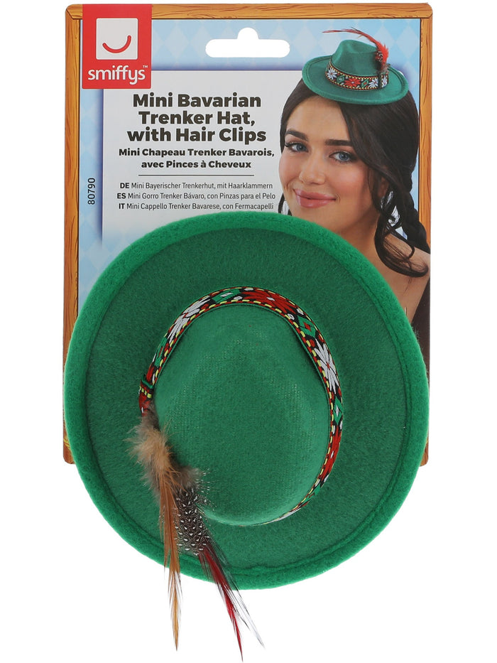 Mini Bavarian Trenker Hat, Green