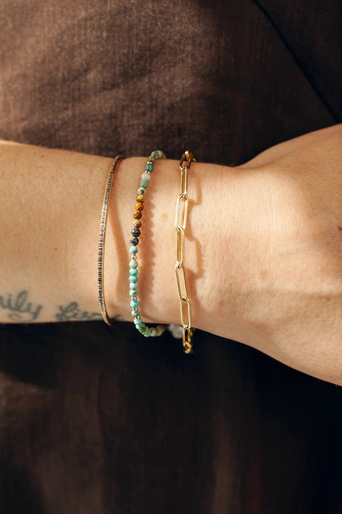 Mixed Turquoise Charm Bracelet | Mickey Lynn