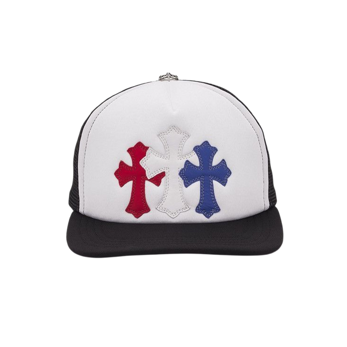 Multi Color Cross Patch Trucker Hat