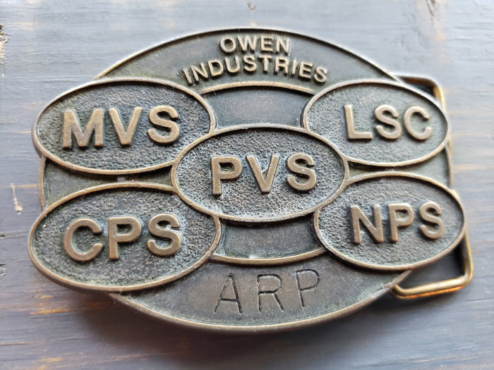 OWEN INDUSTRIES belt buckle