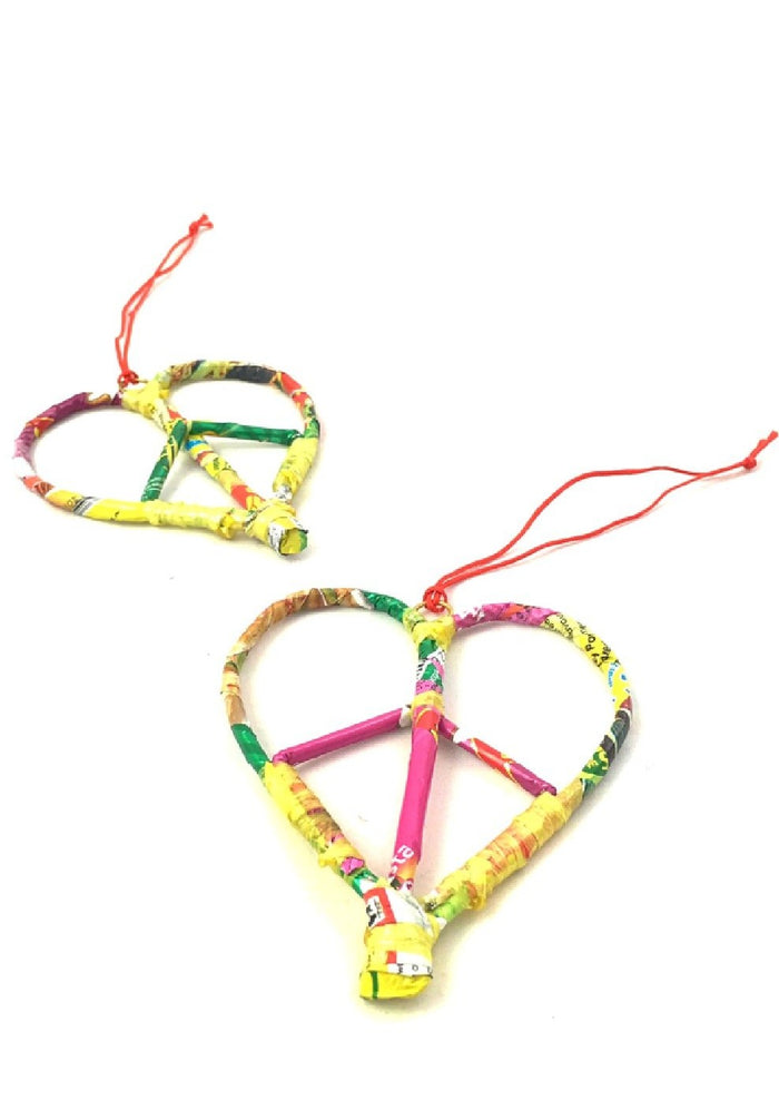 Peace Heart Ornament