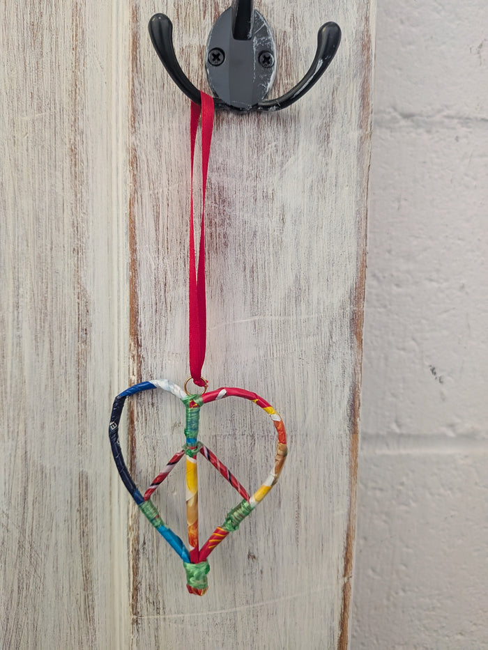 Peace Heart Ornament