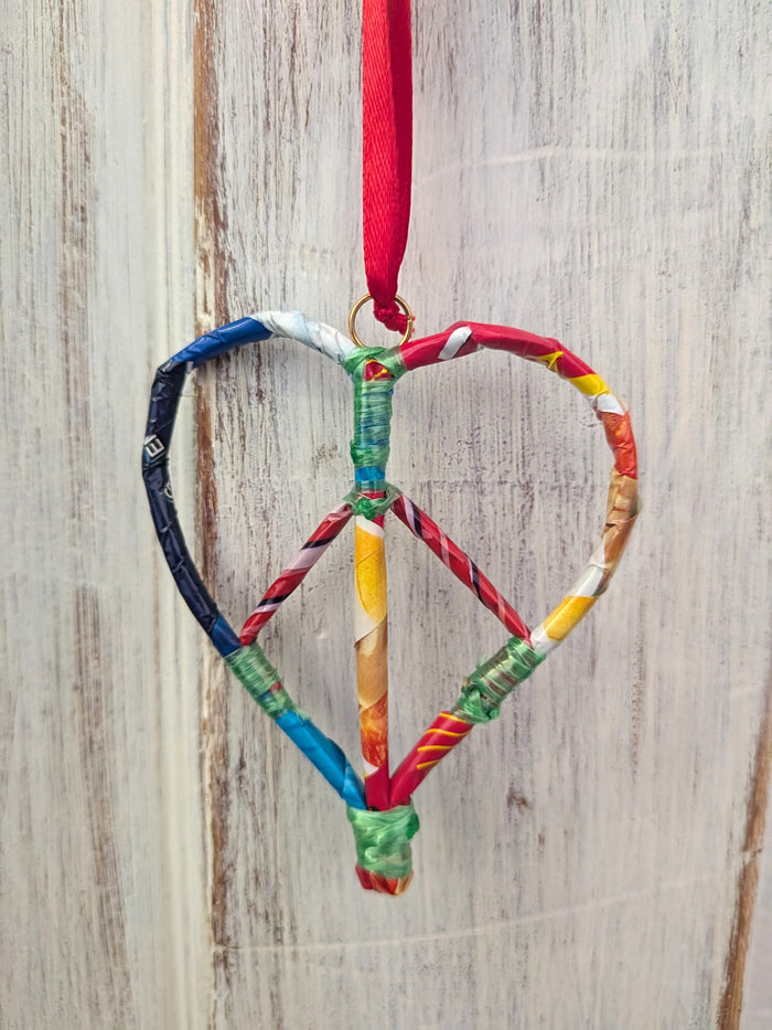 Peace Heart Ornament