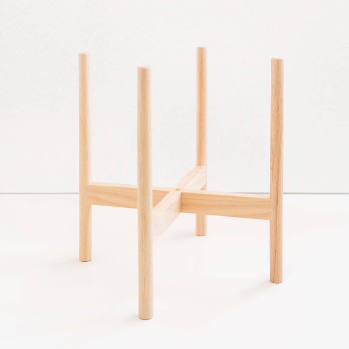 Peach & Pebble - Cylinder Planter Wood Stand